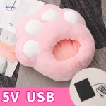 Pėdų &scaron;ildytuvas &scaron;iltoms pėdoms ir komfortui - Rožinė letenėlė 5V (USB tipo)