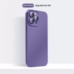 Silikoninis iPhone dėklas su objektyvo apsauga - Tamsiai violetinė / iPhone 13 ProMax