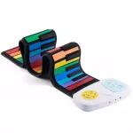 Sulankstomas pianinas su 49 klavi&scaron;ais - Spalvotas