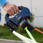 Automatinis pavadėlis dviejų &scaron;unų vedžiojimui - Tamsiai mėlyna