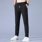 Naujo stiliaus unisex greitai džiūstančios elastinės kelnės - Juoda (vyri&scaron;ki) / 3XL