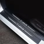 Automobilio durelių slenksčių juostos - LEXUS / 5 vnt. (priekinių ir galinių durelių slenksčių juostos + bagažinės slenksčio juosta)