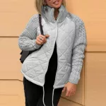 Eleganti&scaron;ka striukė moterims - Pilka / XL（70-80 kg）