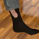 &Scaron;maik&scaron;čios kojinės (3/6 poros) - Juoda / 38-45 (universalus) / 3 poros
