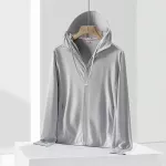 Džemperis apsaugantis nuo saulės spindulių - Vyras / &Scaron;viesiai pilka / 4XL