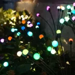 SparkleGlow&trade; - Saulės energija įkraunaumi LED lauko žibintai - Įvairiaspalvė / 24 lemputės (4vnt.)