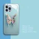 3D telefono dėklas - "Drugelis" - Mėlyna / Iphone X/XS