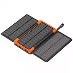 Lauko sulankstomas didelės talpos saulės įkroviklis - Oranžinė / 10000mAh