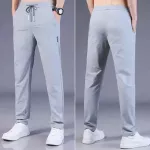 Vyri&scaron;kos orui pralaidžios kelnės - &Scaron;viesiai pilka / 4XL