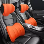 Ergonominės pagalvėlės nugarai ir kaklui - Oranžinė / Kaklo pagalvėlė