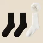 &Scaron;iltos žieminės kojinės (6 poros) - 6 poros / 2x Juoda+ Balta / 34-40