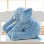 Pagalvė - dramblys vaikams - Mėlyna / 45cm