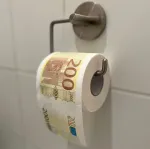 Tualetinis popierius Mad Monkey &bdquo;200 eurų&ldquo;, su banknotų atspaudu (2000004)