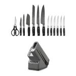 Peilių blokas Ninja Foodi StaySharp K32014EU, 14 dalių, su įmontuotu galąstuvu, juodas (K32014EUUK)