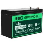 AGM akumuliatorius Green Cell 12 V 7,2 Ah, VRLA, Faston 250 (F2) (AGM05)
