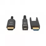 Laidas Manhattan HDMI LWL ki&scaron;tukas-ki&scaron;tukas/MicroHDMI St 4K@60Hz 20m