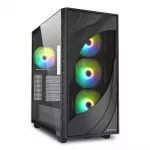 Sharkoon Korpusas Rebel C80G RGB ATX 1xGlas schwa