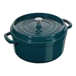 Ketaus puodas STAUB La Cocotte 26 cm, 5,25 l, &bdquo;La Mer&ldquo; jūros žalsvai mėlynas (40509-137-0)