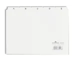 Kartotekos skirtukai Durable A&ndash;Z, A5 horizontalūs, balti (365002)