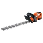 Akumuliatorinės gyvatvorių žirklės Black+Decker GTC1845L20, 18 V, 45 cm, su 2,0 Ah akumuliatoriumi ir įkrovikliu, oranžinė/juoda (GTC1845L20-QW)