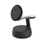 Belaidė magnetinė 3 viename įkrovimo stotelė Belkin UltraCharge Pro, Qi2 25 W, antracito spalvos (WIZ040kqCH)