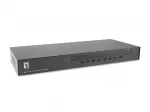 Perjungiklis LevelOne KVM-3208 KVM perjungiklis su montavimo galimybėmis spintoje Juodas
