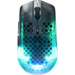 Belaidė žaidimų pelė SteelSeries Aerox 3 Wireless Gen 2, 68 g, 26K DPI, juoda/skaidri (62717)