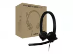 Ausinės su mikrofonu Logitech H570e Stereo, Teams versija, juodos (981-001430)