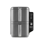 Kar&scaron;to oro gruzdintuvė Ninja Double Stack XL SL400EU, 9,5 l, du stalčiai vienas vir&scaron; kito, pilka (SL400EU)
