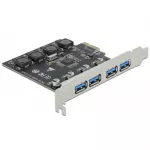 Valdiklis Delock PCIe 2.0 x1 - 4x USB 3.2 Gen 1 (90509)
