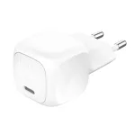 USB-C įkroviklis Belkin BoostCharge 20 W, kompakti&scaron;kas, baltas (WCA009kqWH)