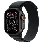 I&scaron;manusis laikrodis Apple Watch Ultra 3 GPS + Cellular, 49 mm, juodas titanas, juoda Alpine apyrankė (M) (MF0V4QF/A)