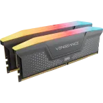 DDR5 atminties rinkinys Corsair Vengeance RGB RS CMG32GX5M2B5200Z40, 32 GB (2x16 GB), 5200 MT/s CL40, pilkos spalvos
