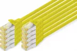 DIGITUS CAT 6A S/FTP tinklo kabelių rinkinys, 10 vnt., 2m, geltonas (DK-1644-A-020-Y-10)