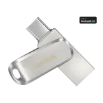 USB atmintinė SanDisk Ultra Dual Drive Luxe 2 TB, USB-C ir USB-A, metalinė, sidabrinė (SDDDC4-2T00-G46)