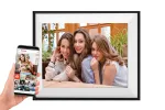Skaitmeninis nuotraukų rėmelis Xoro CPF 10 C2, 10,1" IPS jutiklinis, Wi-Fi, Frameo, 16 GB, juodas su baltu paspartu (XOR107379)