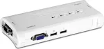 Perjungiklis TRENDnet 4xK/V/M 2048x1536 4xVGA/USB laidai TK-407K