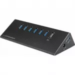 LC Power USB &scaron;akotuvas 6x USB 3.0 + 1x įkrovimo funkcija LC-HUB-ALU-7B
