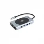 Dicota USB-C 10-in-1 Charging Hub 4K PD 100W sidabrinė