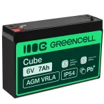 AGM akumuliatorius Green Cell 6 V 7 Ah, VRLA, Faston 187 (F1) (AGM12)