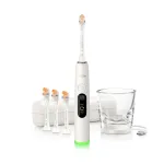 Elektrinis dantų &scaron;epetėlis Philips Sonicare DiamondClean 8500, miltelių baltas (HX8515/11)