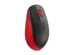 Optinė pelė LOGITECH M190 su 3 mygtukais, belaidė, su USB imtuvu, raudona (910-005908)