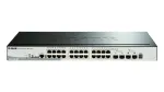 Valdomas PoE tinklo komutatorius D-Link DGS-1510-28P, 24 prievadai Gigabit, 2 SFP ir 2 SFP+ (DGS-1510-28P/E)