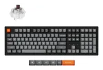 Belaidė mechaninė klaviatūra Keychron K10 Max RGB, Super Brown, US, juoda