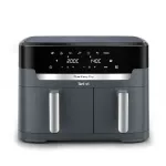 Kar&scaron;to oro gruzdintuvė Tefal XXL Dual Easy Fry EY942BE0, 11 l, dvi kameros, 2700 W, pilka (EY942BE0)