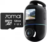 Vaizdo registratorius 70mai Omni X800 4K Juodi + kortelė SD 128GB