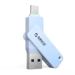 USB atmintinė ORICO EB05 128 GB, USB-C ir USB-A, mėlyna (ORICO-EB05-128GB-BL-EP)
