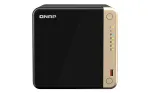 QNAP TS-464-4G NAS ir duomenų saugojimo serveris Tower &bdquo;Intel&reg; Celeron&reg;&ldquo; 4 GB DDR4 0 TB QNAP QTS Juoda