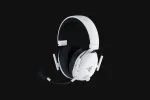 Belaidės žaidimų ausinės Razer BlackShark V3, baltos