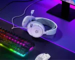 Žaidimų ausinės SteelSeries Arctis Nova 1, baltos